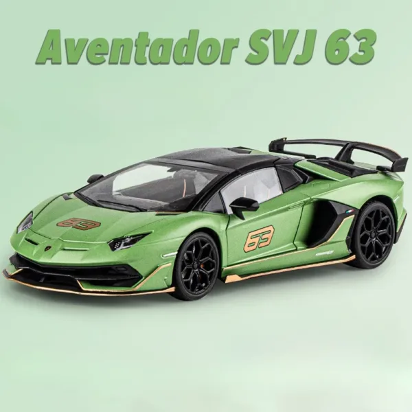 Aventador SVJ 63 Diecast Model Car 1/18 Scale - Image 7