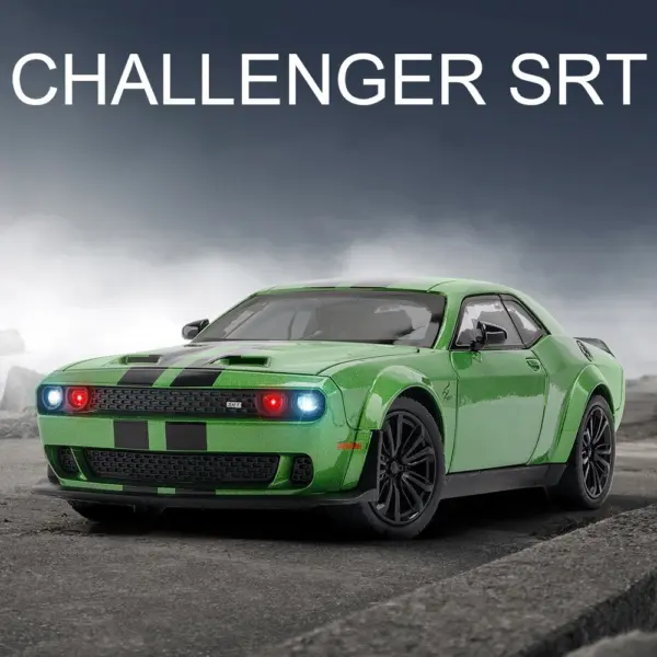 1/22 Challenger SRT Hellcat Diecast Toy Car Model