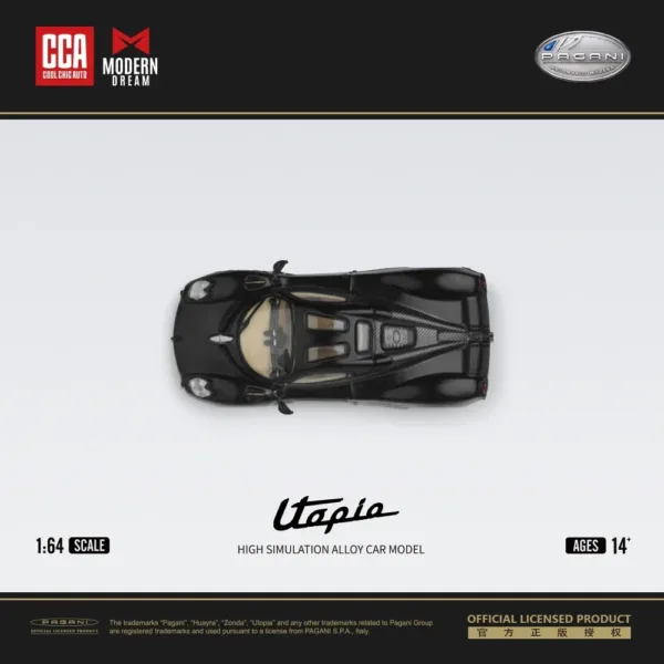 1/64 Pagani Utopia Diecast Metal Car Model - Image 4