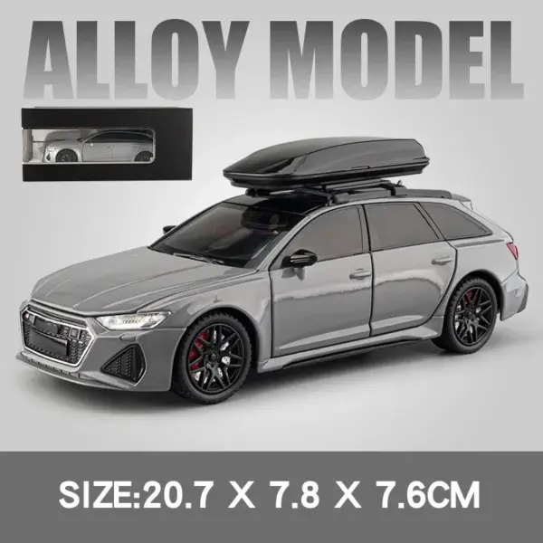 1/24 Audi RS6 Diecast Model Car with Sound - Image 14