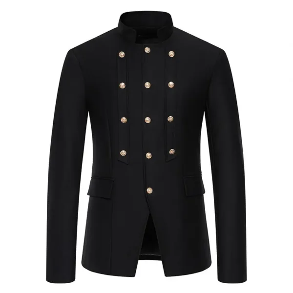 Men's Vintage Button Blazer Coat - Image 5