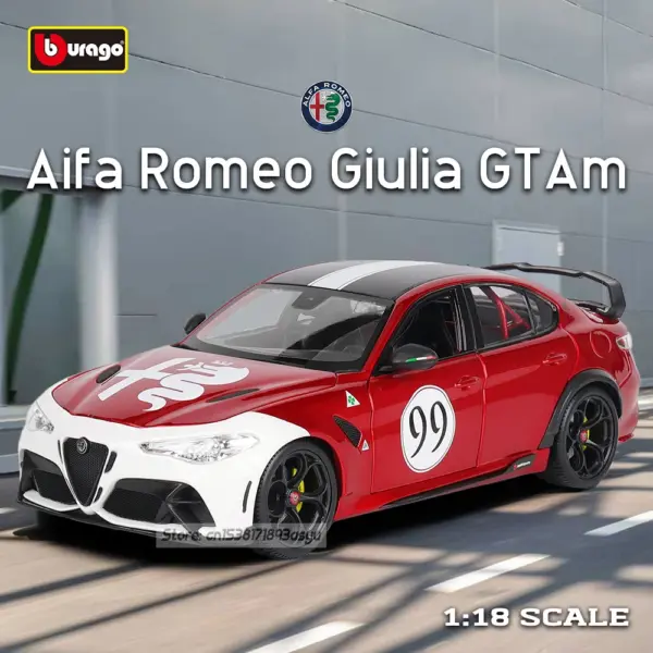 Bburago 1:18 Alfa Romeo GTAm Diecast Model - Image 2