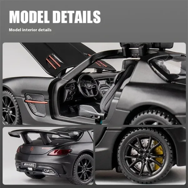 1:32 Mercedes Benz SLS AMG Diecast Model Car - Image 3