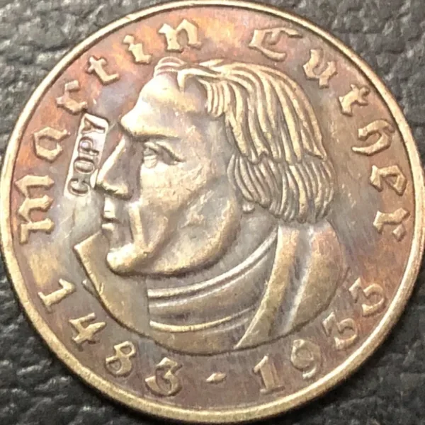 1933 Germany 2 Reichsmark Replica Coin - Image 3