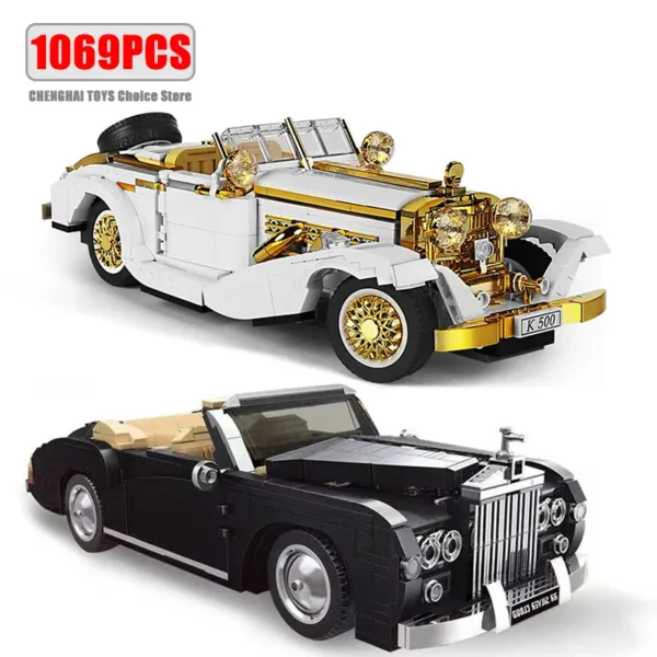 Classic Retro Car Building Block Model Toy