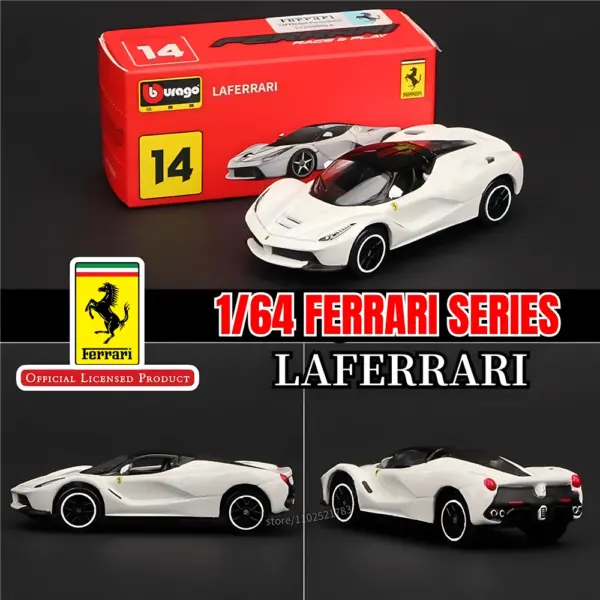 Bburago 1:64 Ferrari SF90 Diecast Model Car - Image 9