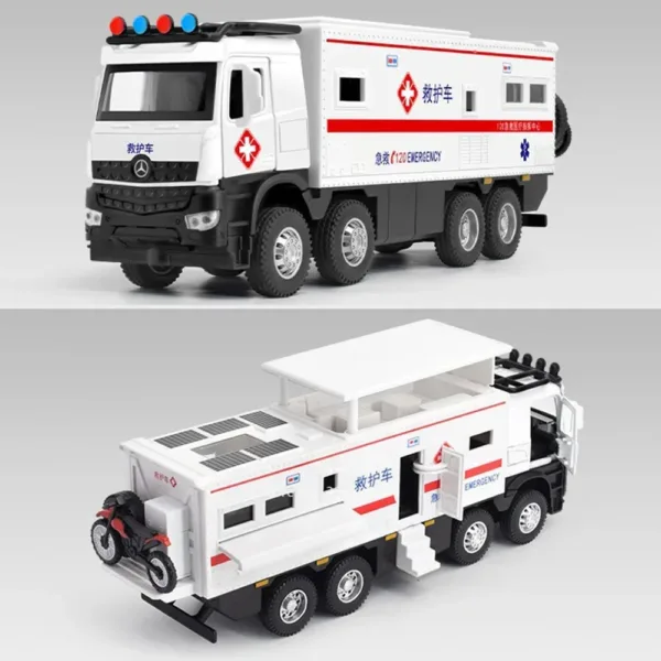 1/24 Scale Fire Engine Ambulance Toy Model - Image 6