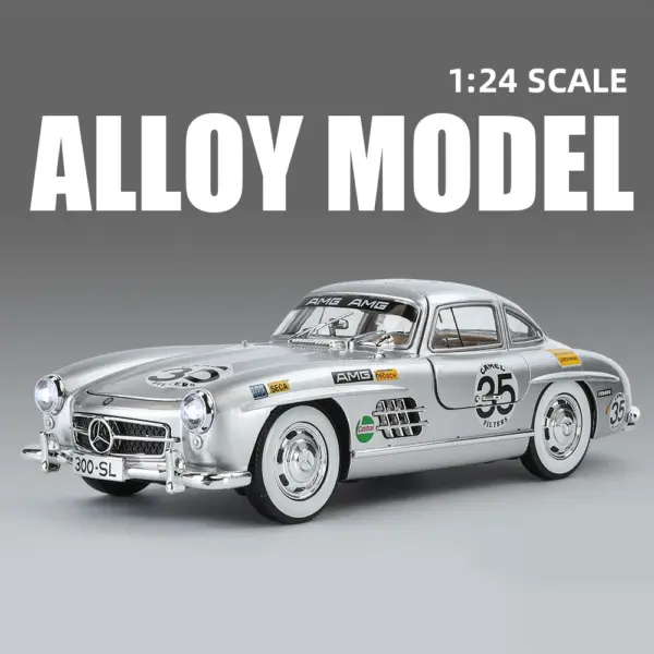 1:24 Scale Alloy Mercedes Benz 300SL Model - Image 7