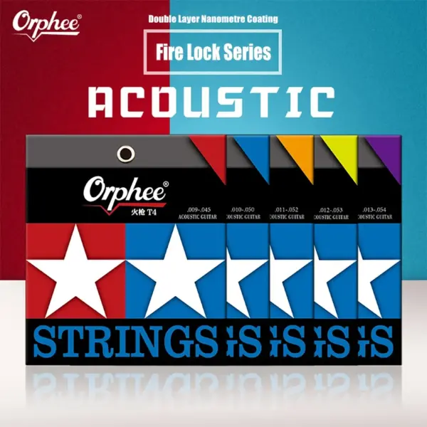 Fire Lock Series Acoustic Guitar Strings Set