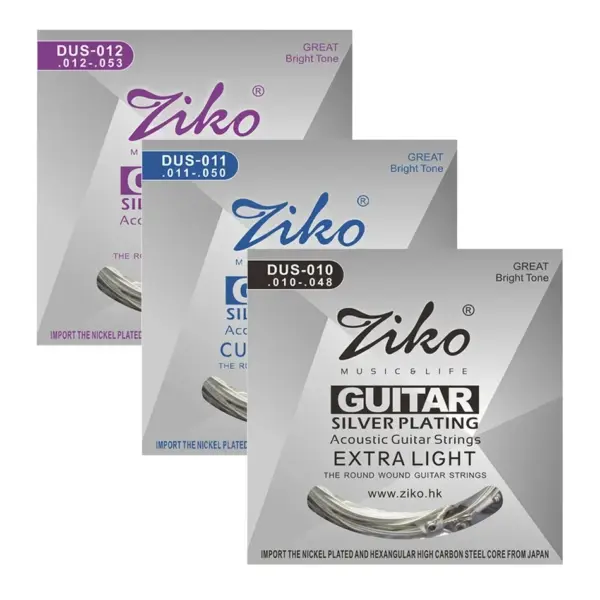 ZIRO DUS Acoustic Guitar Strings Set 010-053