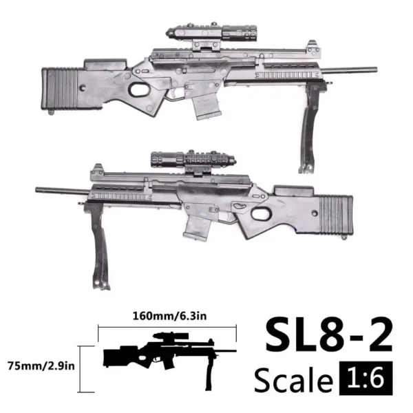 1/6 Scale HK SL8 Assault Rifle Model Toy - Image 3