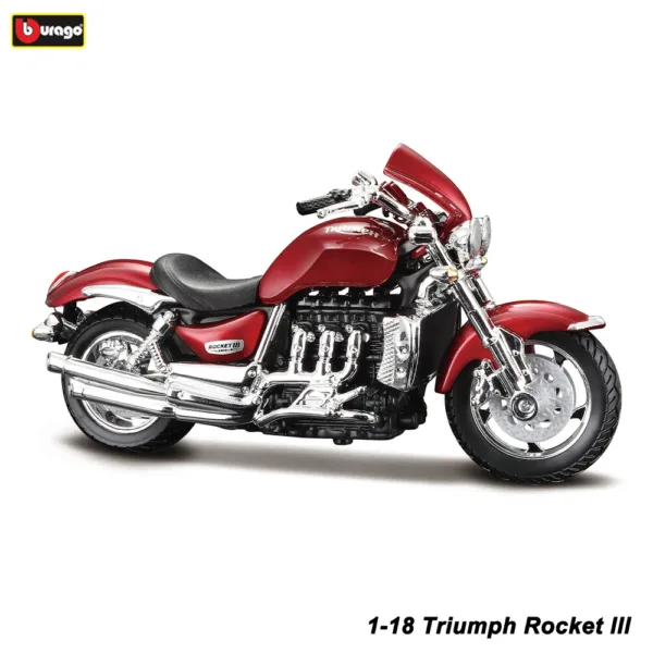 Bburago 1:18 Triumph Rocket III Motorcycle Model