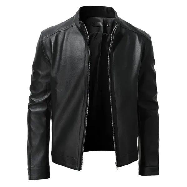 Men's Casual PU Leather Jacket S-5XL