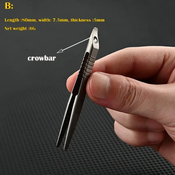 TC4 Titanium Steel Multifunctional Tweezer Tool - Image 9