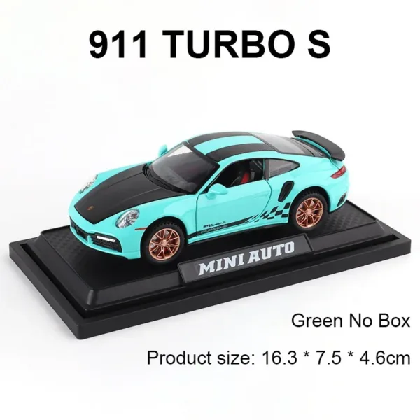 1:32 Porsche 911 Turbo S Diecast Car Model - Image 8