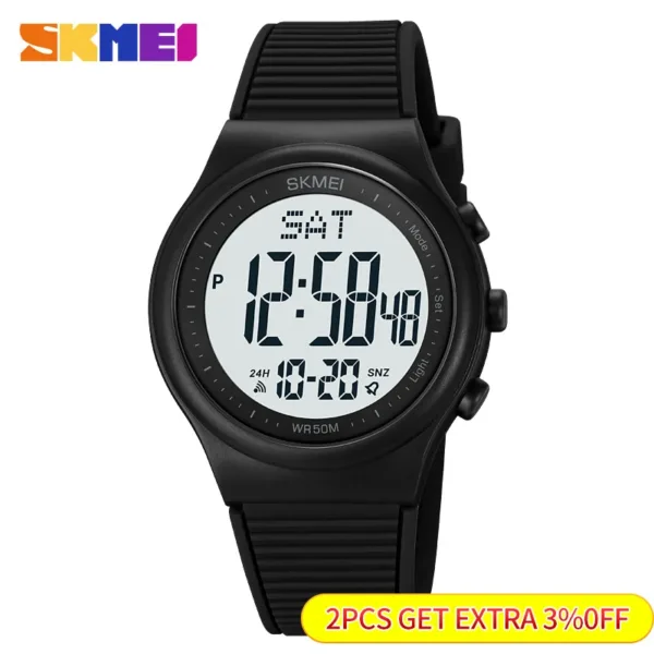 Men's Digital Sports Watch with Backlight - Image 2