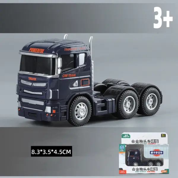 1:64 Alloy Double-Layer Container Truck Model - Image 13