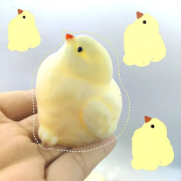 Kawaii Plush Mini Chick Stress Relief Toy - Image 4