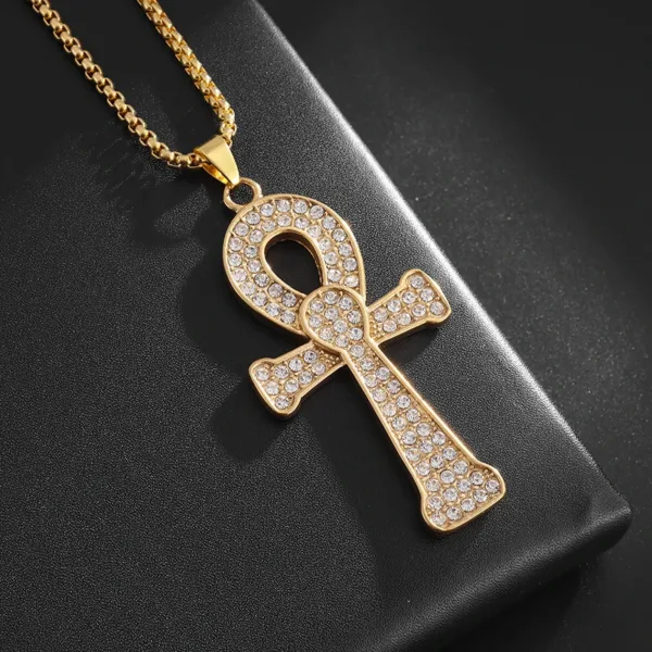 Eye of Horus Cross Pendant Necklace - Image 7