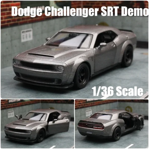 1/36 Dodge Challenger SRT Hellcat Diecast Car - Image 11