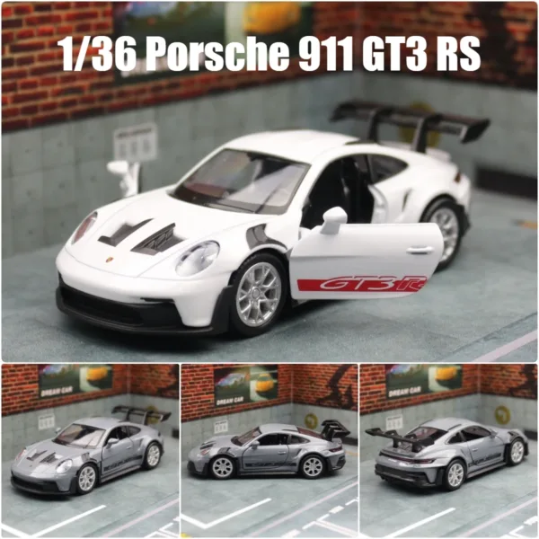 1/36 Porsche 911 GT3 RS Diecast Model Car