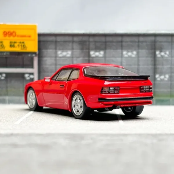 1/64 Scale Porsche 944 Red 1986 Diecast Model - Image 6