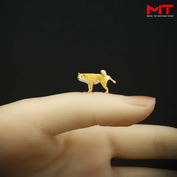 Pissing Dog Shiba Inu Miniature Model Set - Image 2