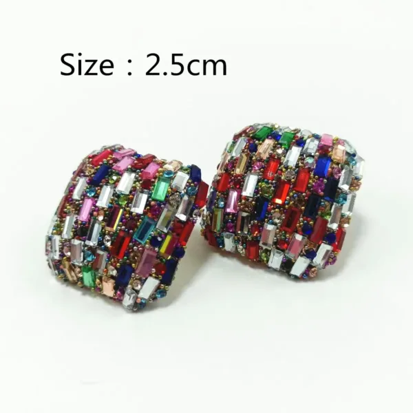 Trendy Rhinestone Stud Earrings for Women - Image 6