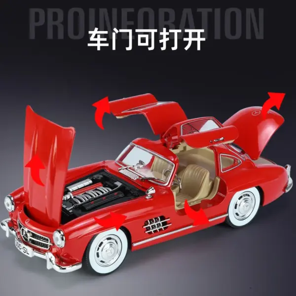 1:24 Mercedes-Benz 300SL Diecast Model Car - Image 5