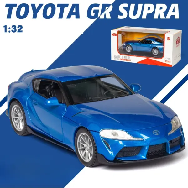 Toyota GR Supra Diecast Car Model with Lights - Image 6