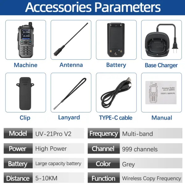 Baofeng UV-21 Pro Waterproof Walkie Talkie - Image 6