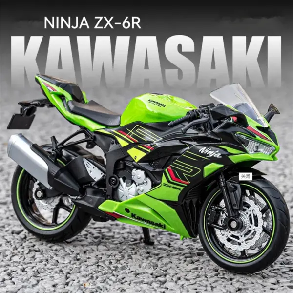 1/12 Scale Kawasaki Ninja ZX-6R Model Bike