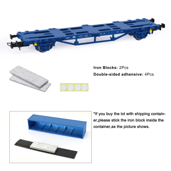 HO Scale 1:87 Flat Car Freight Car C8761 - Image 3