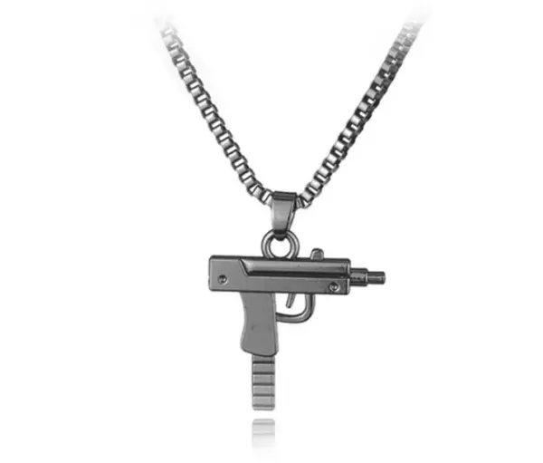 Hip Hop Uzi Necklace Action Toy Figure - Image 3