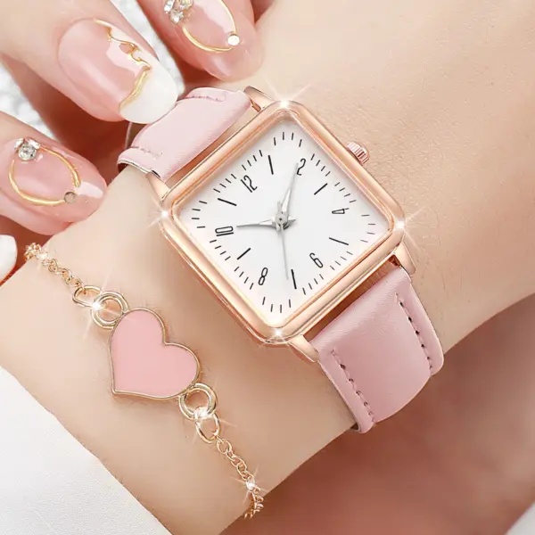 6PCS Women's Fashion Quartz Watch Set - Image 4