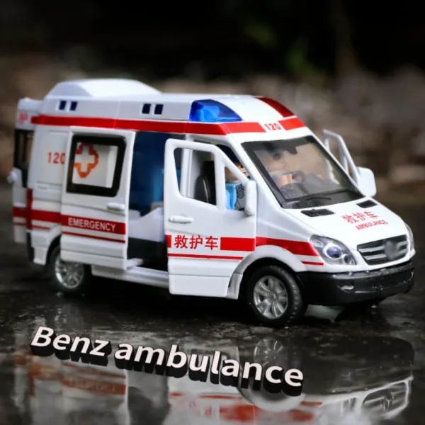 1:32 Diecast Ambulance Model with Sound & Light