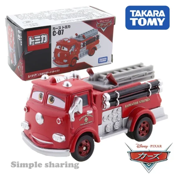 Disney Pixar Cars C-07 Fire Truck Toy Model