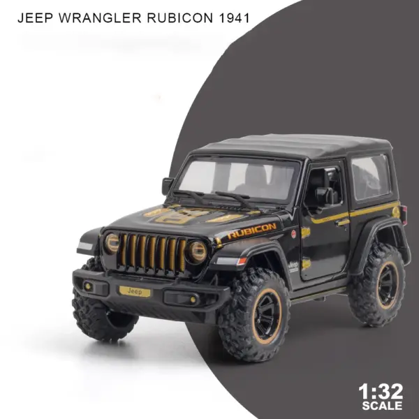 1:32 Scale Alloy Jeep Wrangler Rubicon Toy - Image 11