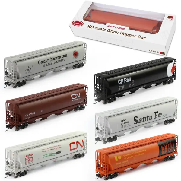 HO Scale 4-Bay Grain Hopper Model C8744P