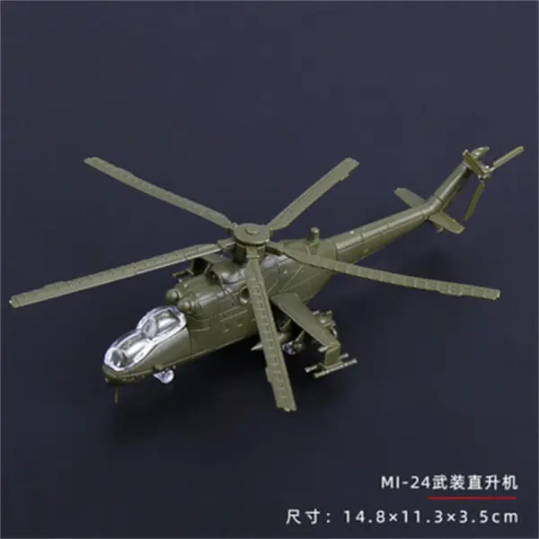 1/144 Scale Soviet MI-24V Helicopter Model Kit - Image 2