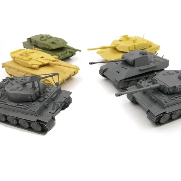 1/72 Tiger-Type Model Tank Set of 6