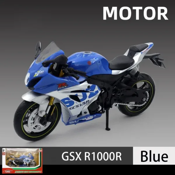 1:12 Scale Suzuki GSX R1000R Diecast Motorcycle - Image 12