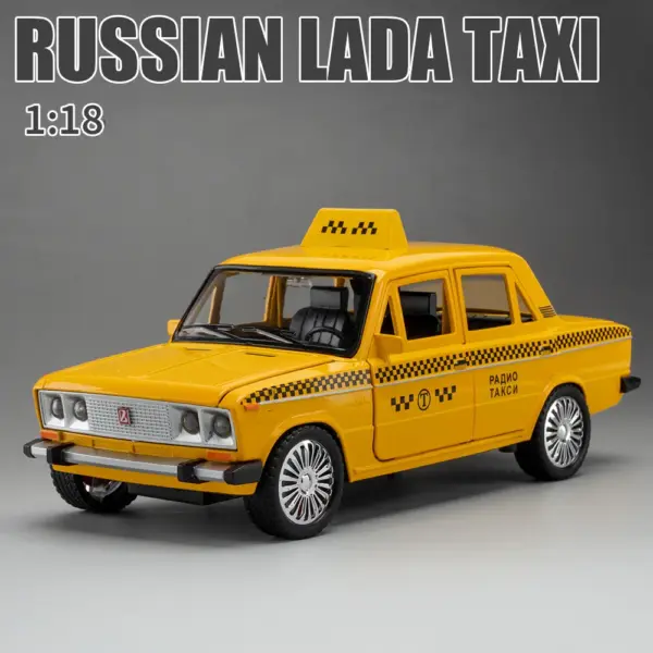 1/18 Lada Niva Taxi Diecast Model with Lights