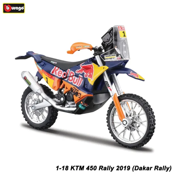 1:18 Bburago Honda Africa Twin Model Motorcycle - Image 25