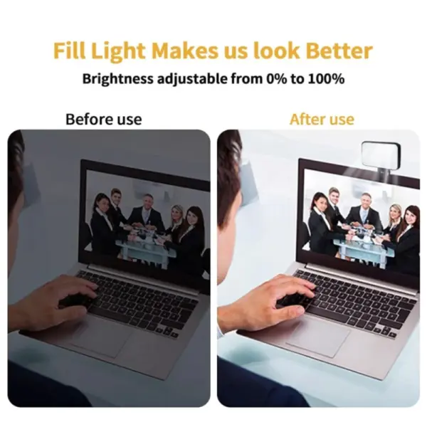 Rechargeable Mini Selfie Fill Light for Devices - Image 3