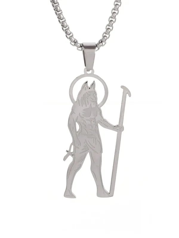 Anubis Cross Stainless Steel Pendant Necklace - Image 16