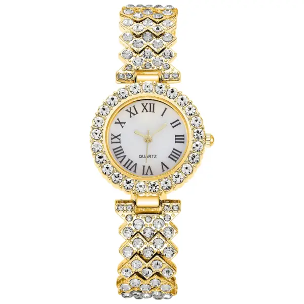 6PCS Women's Rhinestone Watch Jewelry Set - Image 6