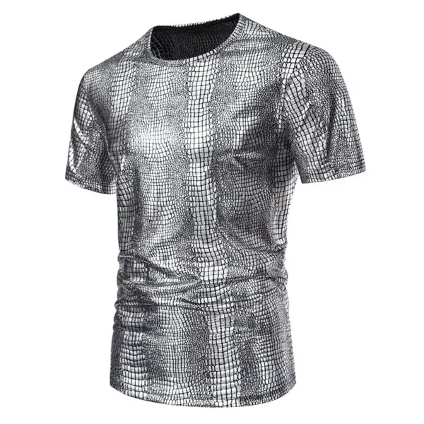 Men's 70s Disco Sequin Shirt for Parties - Image 9