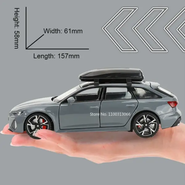 1:32 Scale Alloy RS6 Diecast Car Model - Image 2