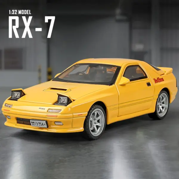 1:32 Mazda RX7 FC Alloy Diecast Car Model - Image 9